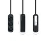 Nanocable Regleta de 3 Tomas con Cable de 1,4 m, Negra